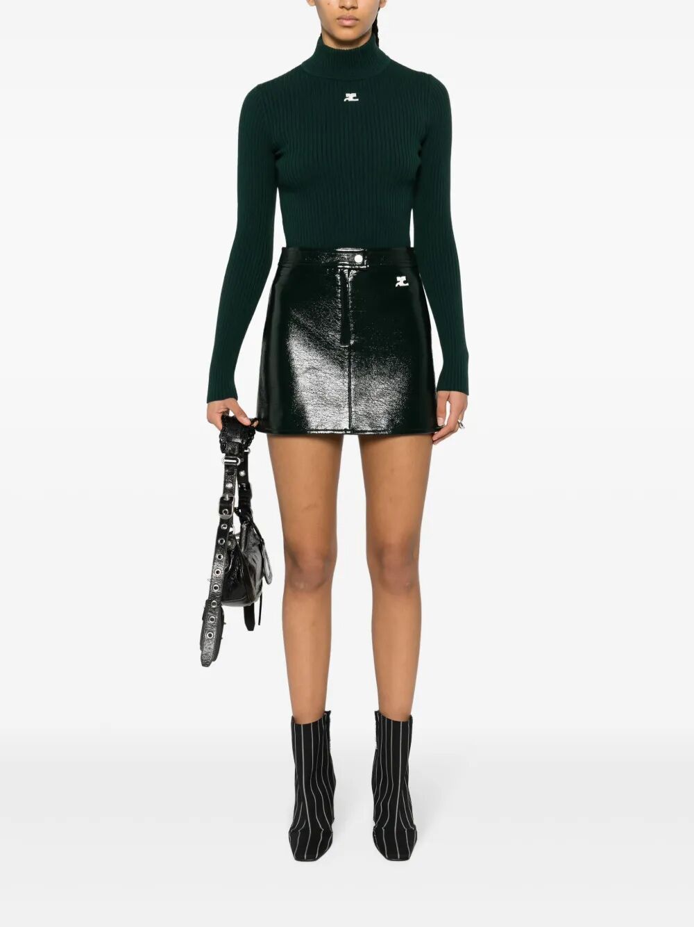 Courreges Turtle neck - Green | 8e5f4a80525cac64ba5a24e9414f7f91770fb6d7