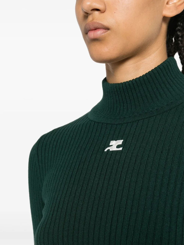 Courreges Turtle neck - Green | 06ef95278135f132a124d89a7ca44ee04bd38123
