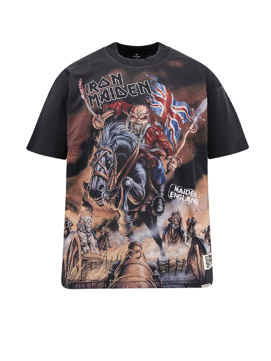 Iron Maiden X Steed Cotton And Hemp T-Shirt