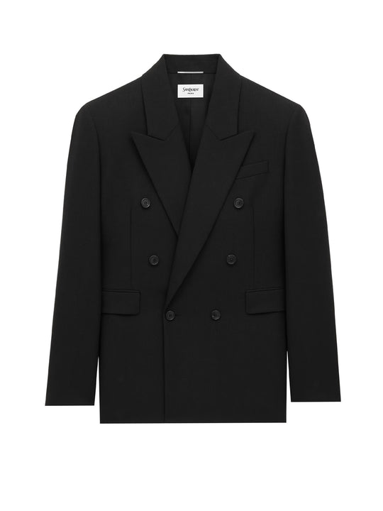 Double-Breasted Wool Blazer