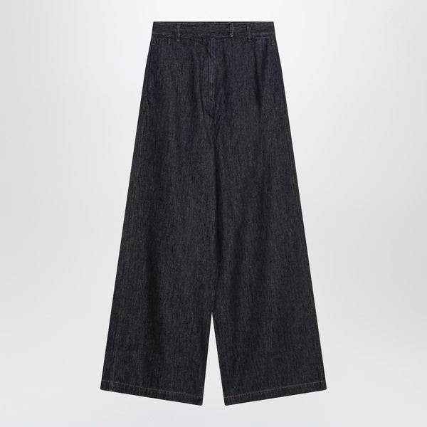 Dark Indigo Wide-Leg Jeans