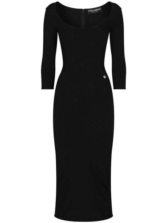 Fitted Midi Dress