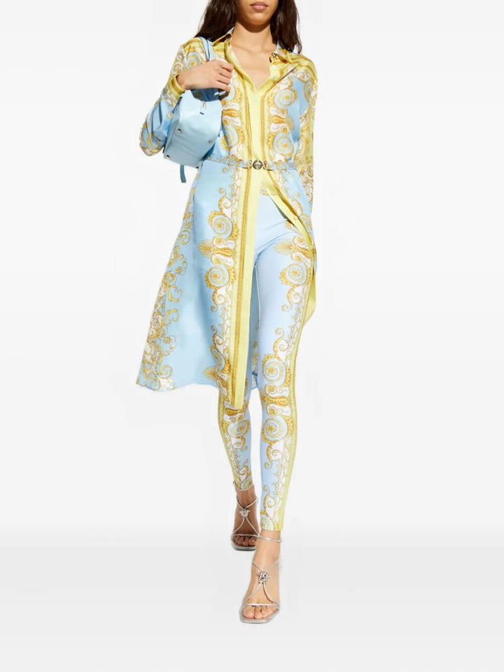 Versace Leggings - Blue | 53def436c0c78604532c44b0427943c7836bb295