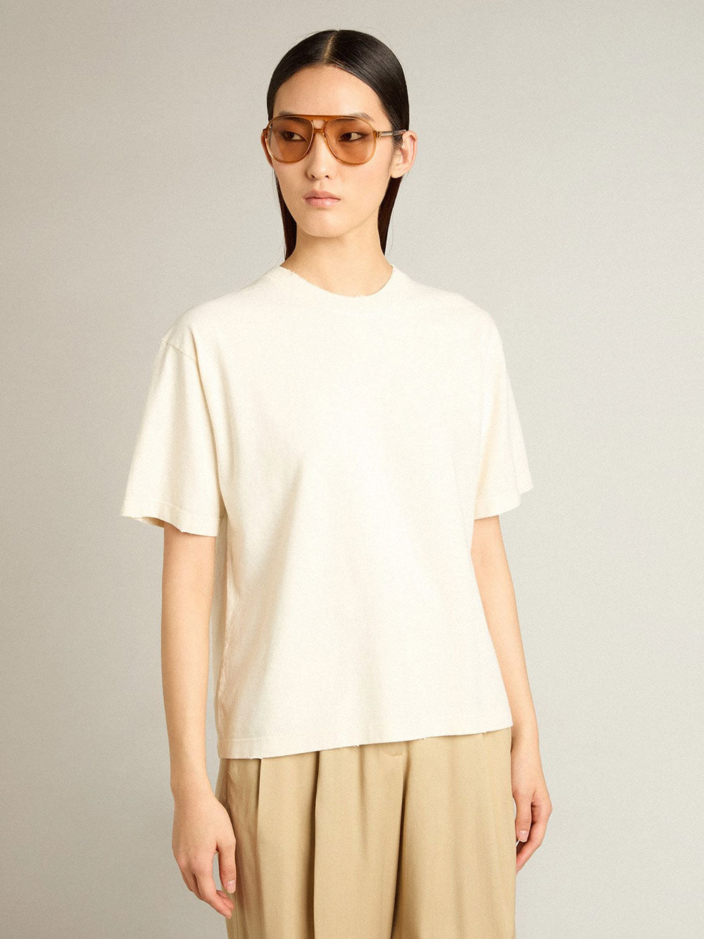 Golden Goose T-shirts - Nude & Neutrals | 662d1dc0eeb623f00308272225d70336bc57cec8