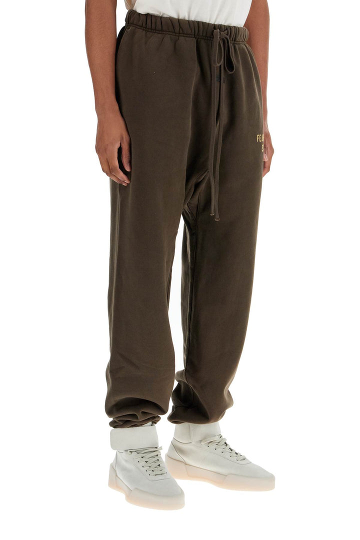 Dark Brown Cotton Sweatpants Modern Design