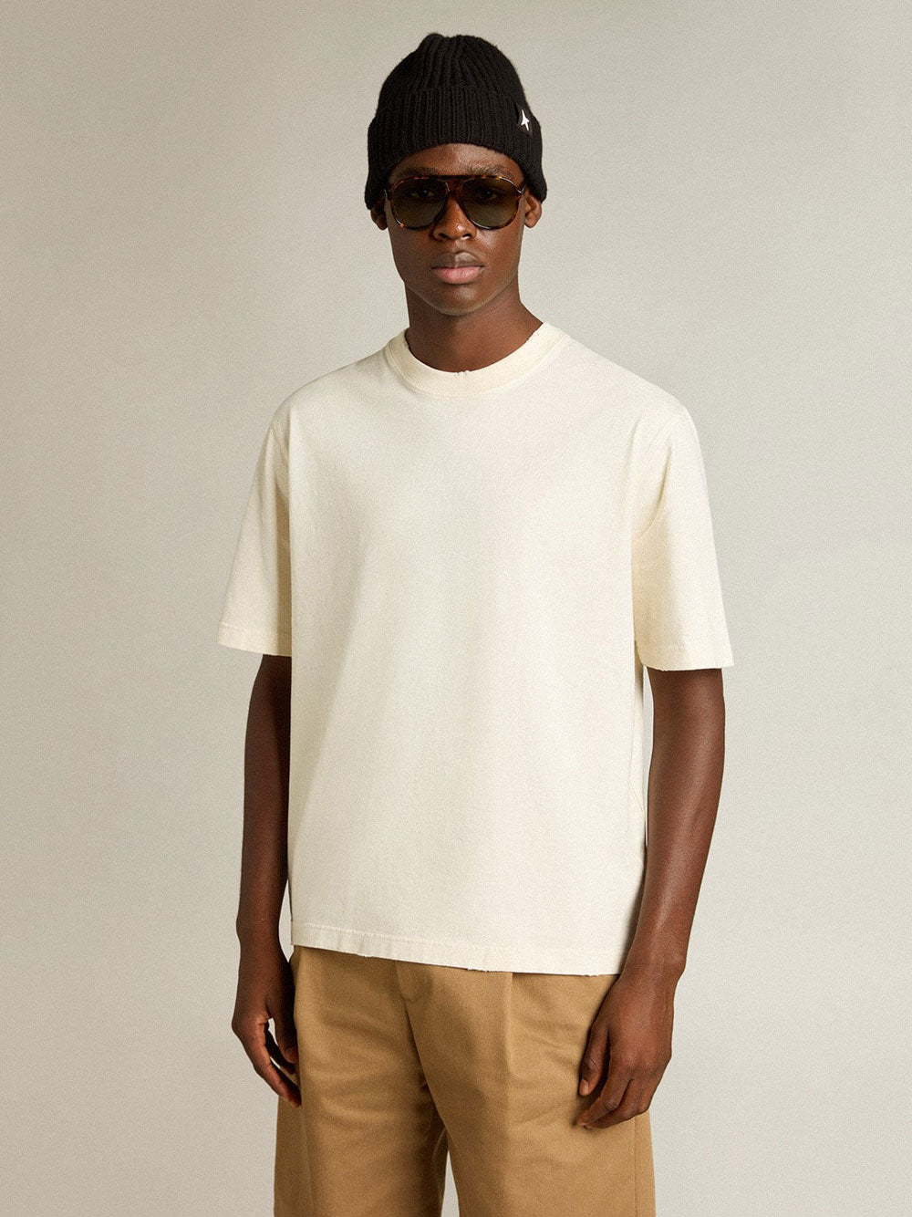 Golden Goose T-shirts - Nude & Neutrals | 9b26c1d92aa5dac893e1f10d24eec2f1ab147cec