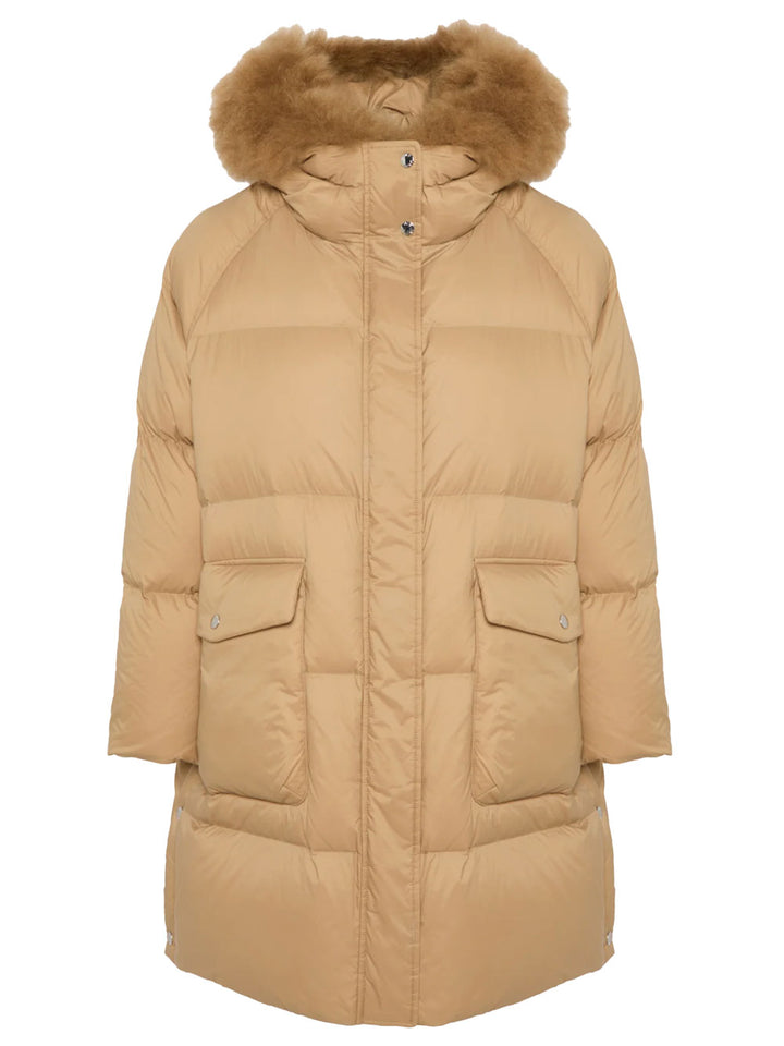 Yves Salomon Down jackets - Nude & Neutrals | 458731203843eb671e9cf29f9a690f01448dce73