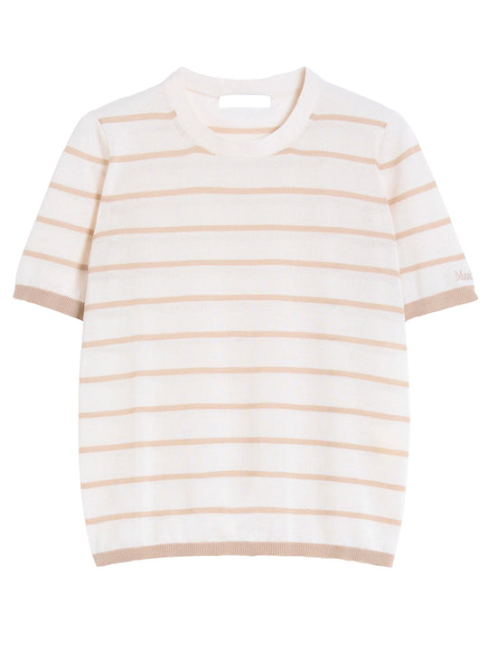 Cashmere And Silk Yarn Sweater - Beige