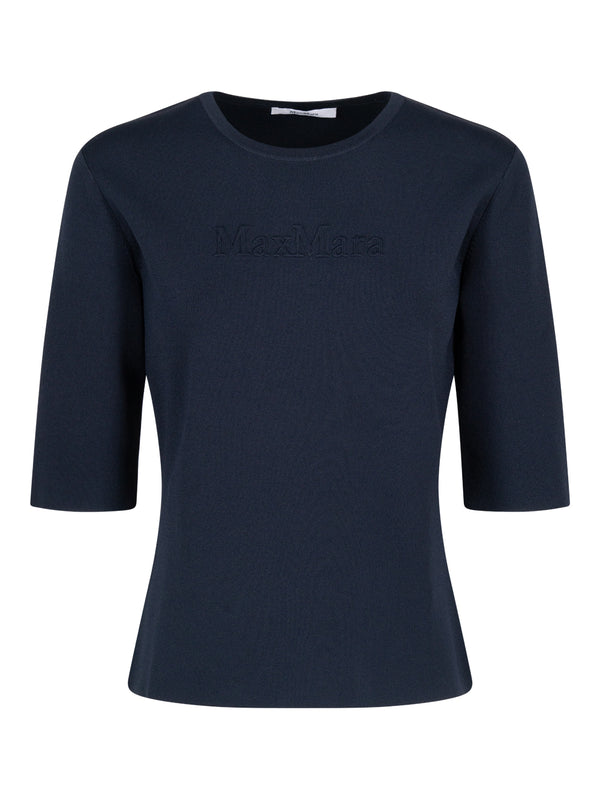 Knitted Jersey Short-Sleeved Top