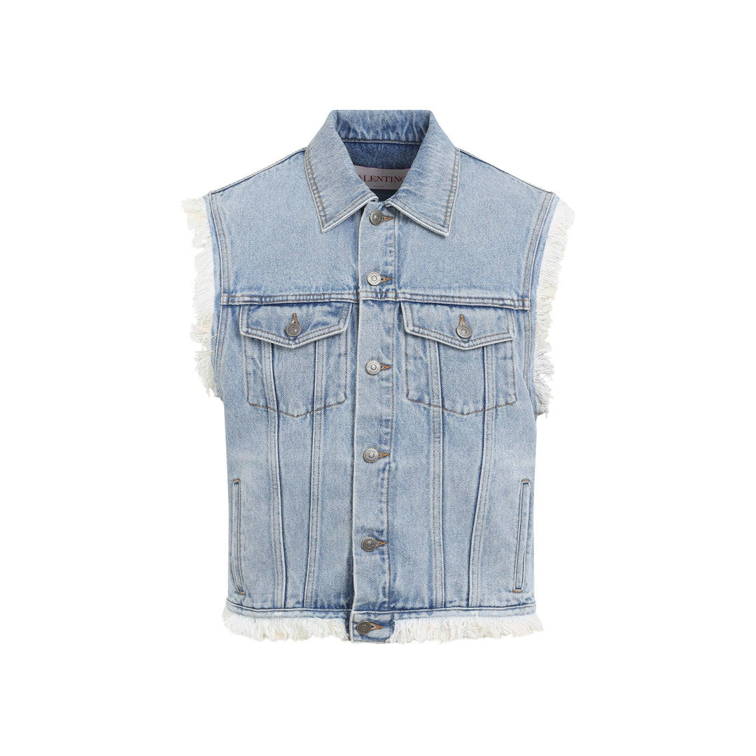Valentino Waistcoat & gilet - Blue | 92e47e6ccea19fada0a06aaf1454d2a5d3f2fd4e