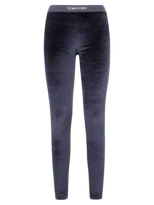 Stretch Lustrous Velour Signature Leggings