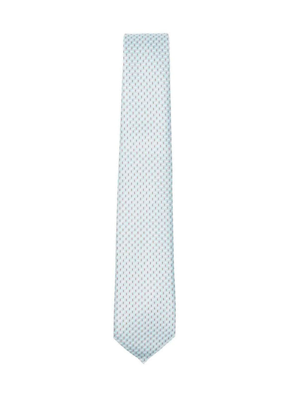 Geometric Pattern Silk Tie