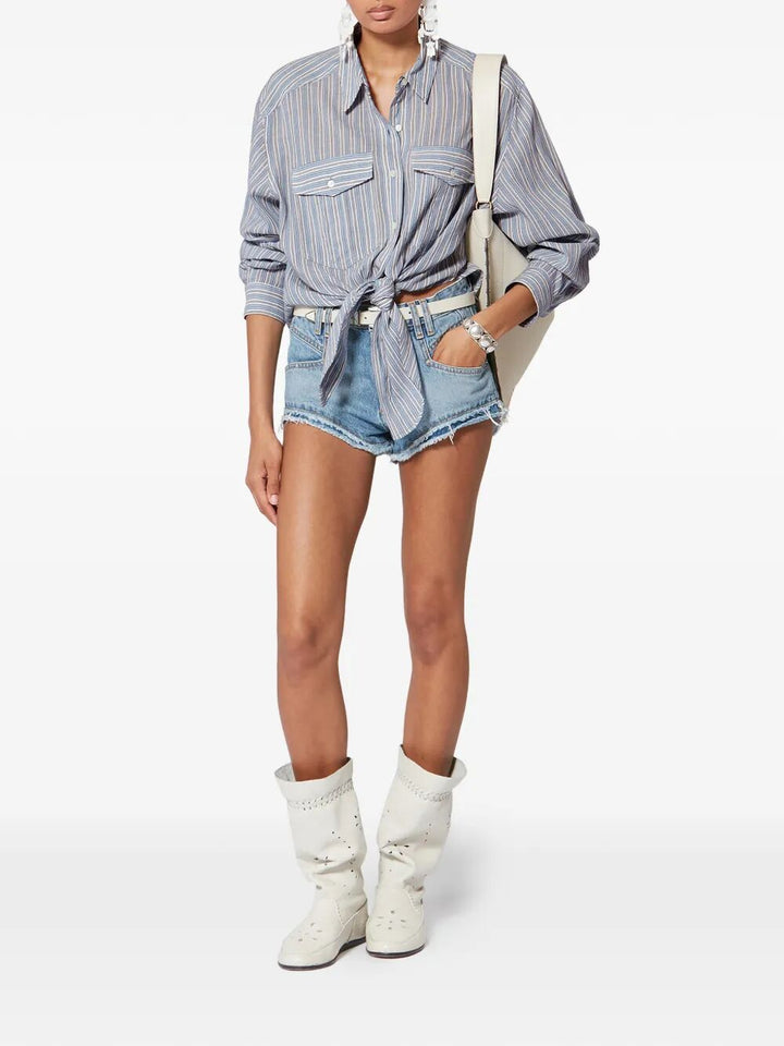 Marant ÉToile Striped - Blue | c2e397930501d4b3acdce5a72d2feb06fb209f43