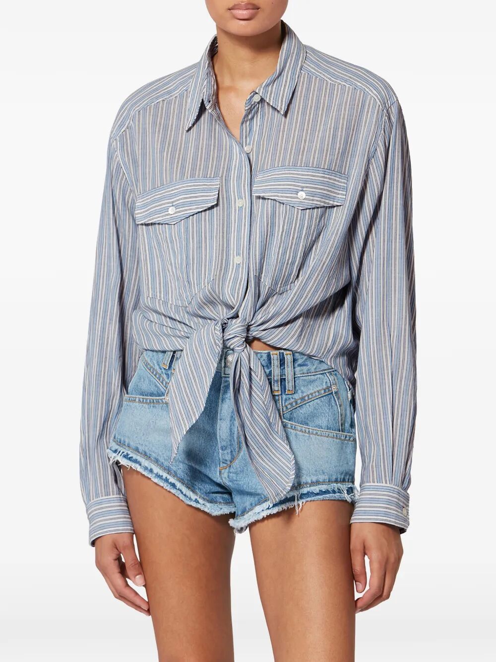 Marant ÉToile Striped - Blue | 0aa6ec669acd7384a87af42f1b754578aa48b6ca