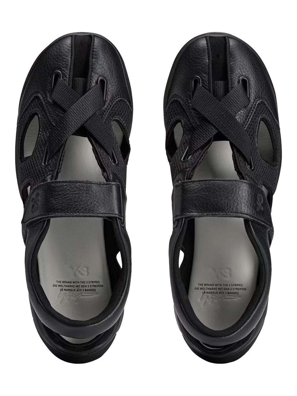 Y-3 Sandals - Black | 3983c797e4fe9b0e05edda75f1209f5f46a40b9a