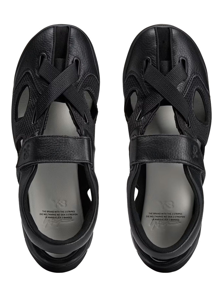 Y-3 Sandals - Black | 3983c797e4fe9b0e05edda75f1209f5f46a40b9a