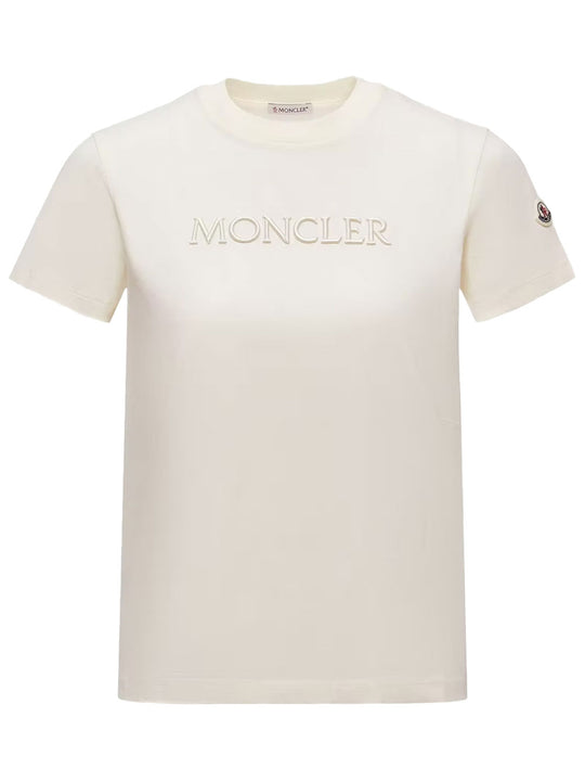 Embroidered Tonal Logo Cotton T-Shirt
