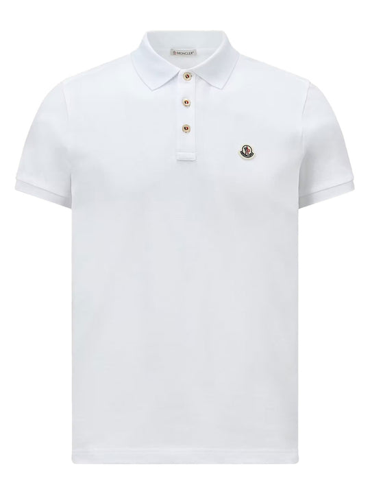 Logo Patch Cotton Polo Shirt