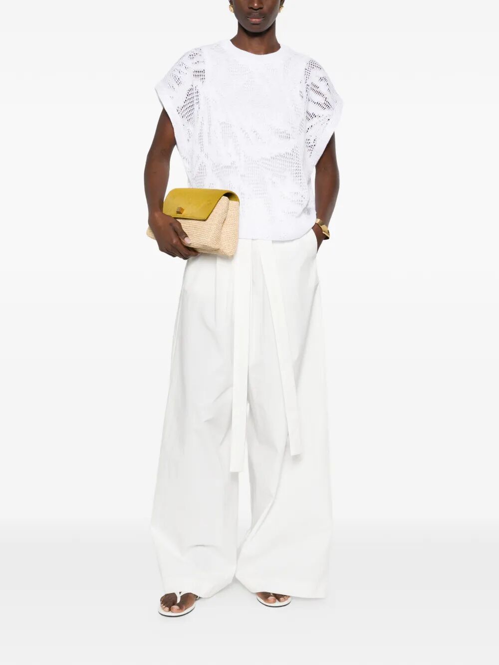 Brunello Cucinelli Top - White | 743a76095ba8f6194d25c5c4a43e3ce57b91bb23