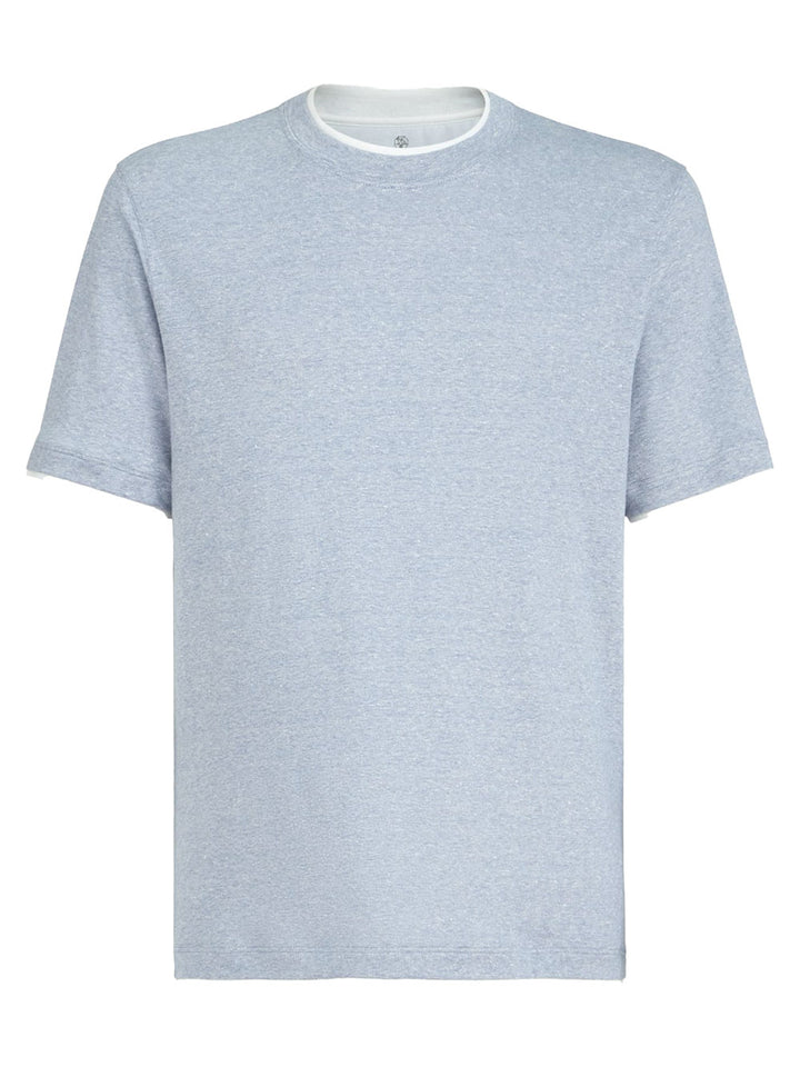 Brunello Cucinelli T-shirts - Blue | bfd4c61a31b17037db08e710250beae2e0b83d8d