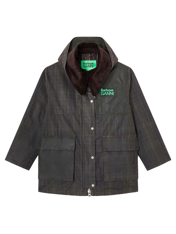 Ganni X Barbour Military - Green | b10501ef2d5457af76b4fe1fc42f1602fdba6819