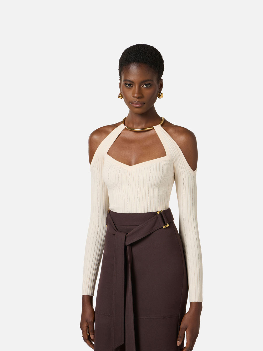 Elisabetta Franchi Top - White | 573e55f848ba063ee5e22fd22f06347f212eac2f