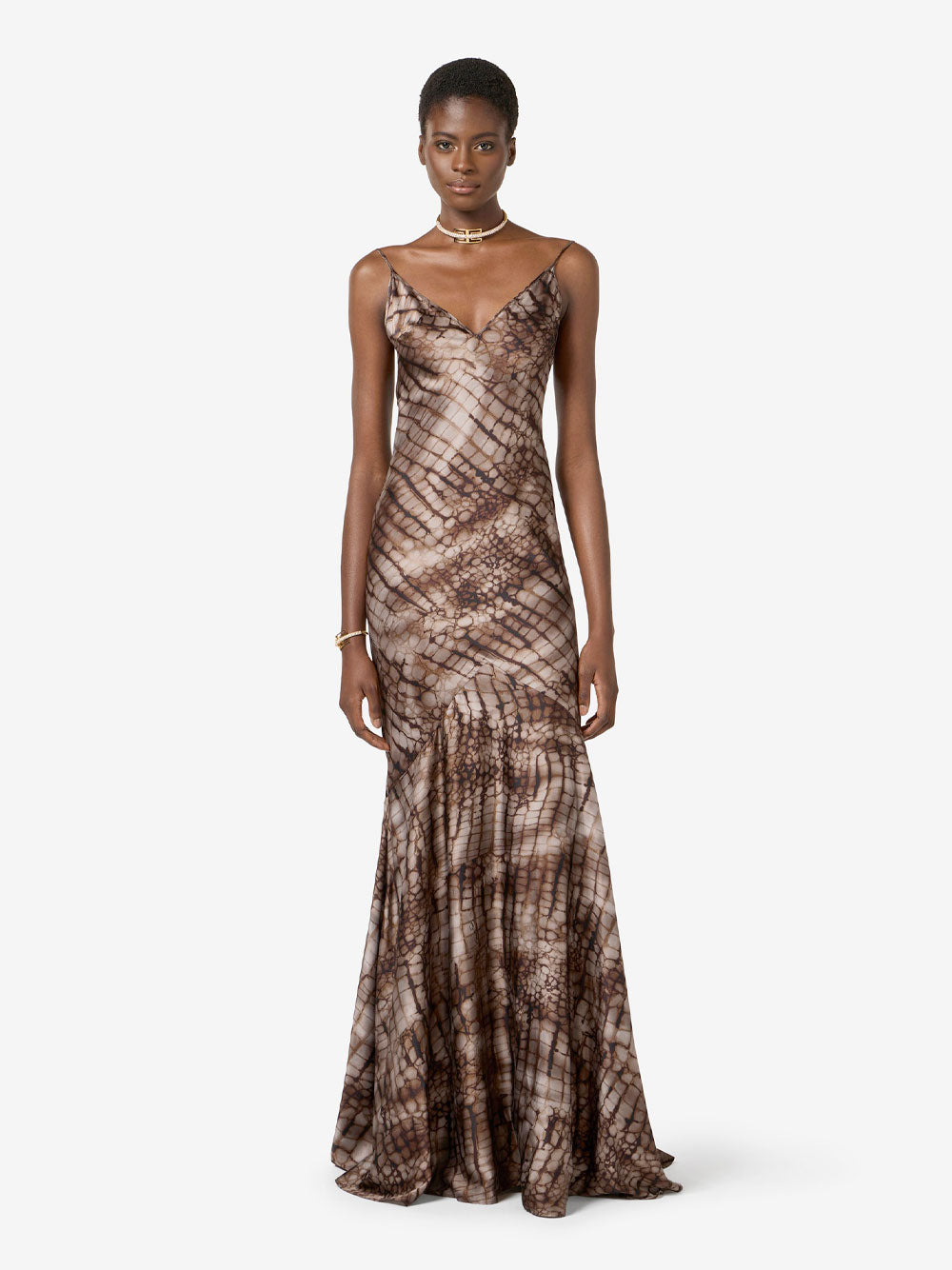 Elisabetta Franchi Long dresses - Brown | 900ea94e8ca9c6f376997e5b7dc18d4bb34696c0