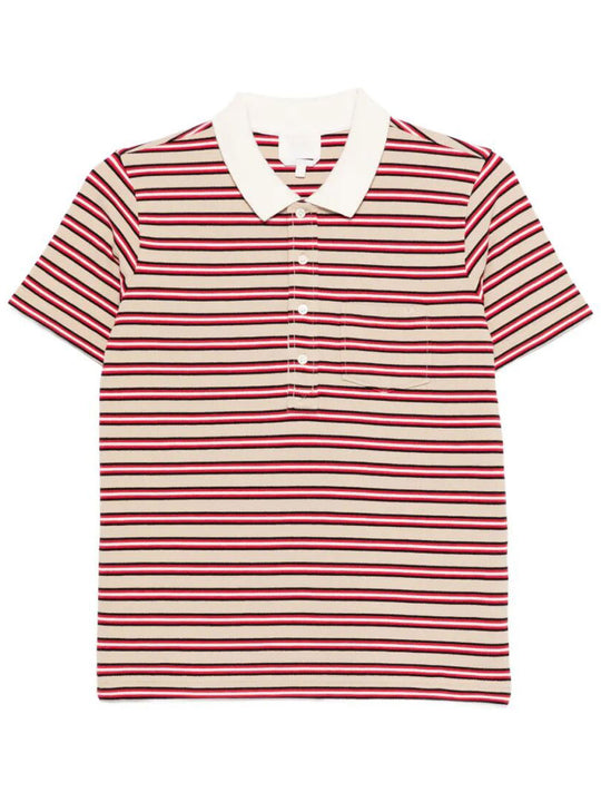 Raye Striped Cotton Polo Shirt