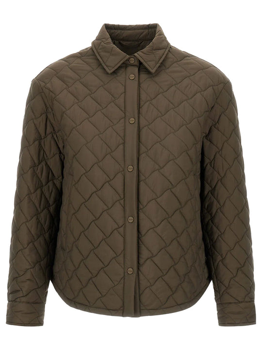 Quilted Ecoage Waterproof Shacket