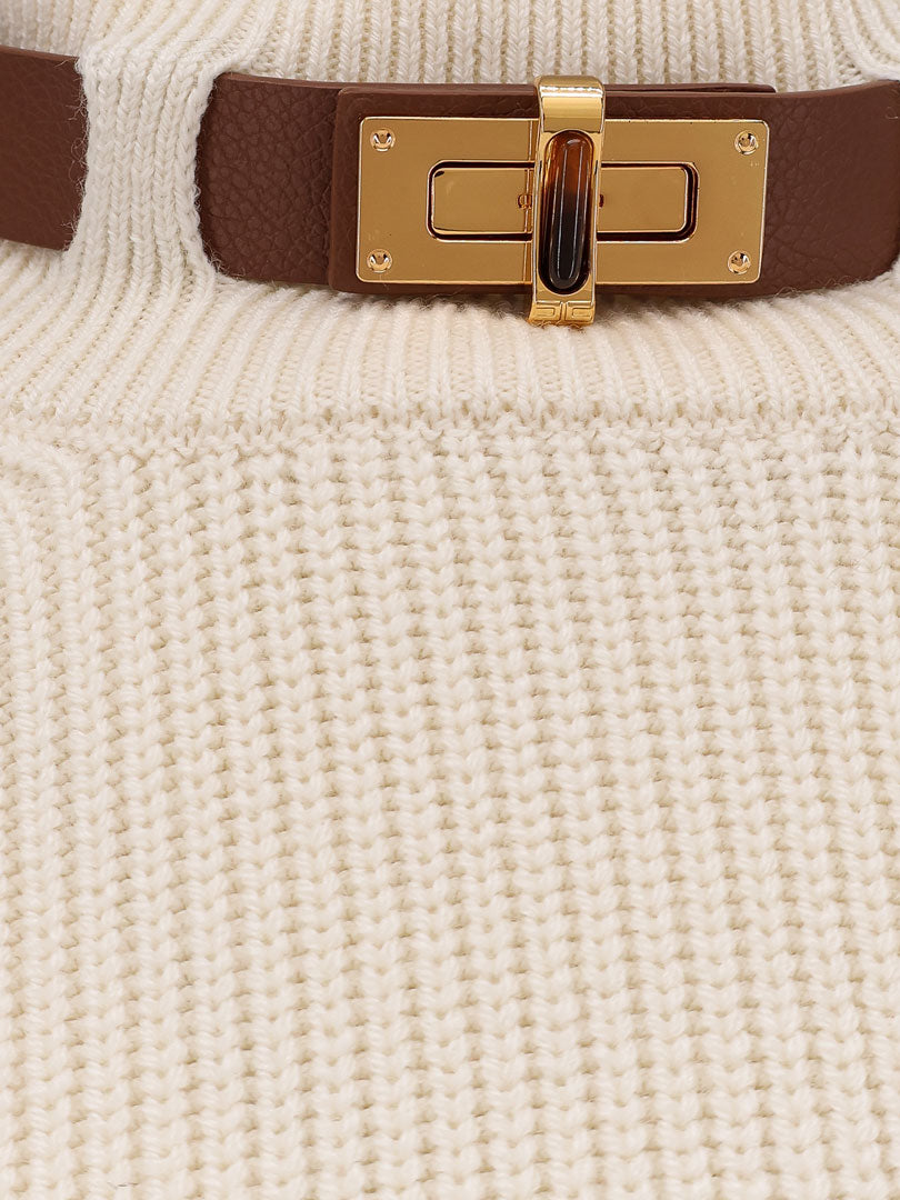 Elisabetta Franchi Sweaters - Light and natural | 9ef49ecb7fe25cb59d8d56b44ed2579e8338a6f9