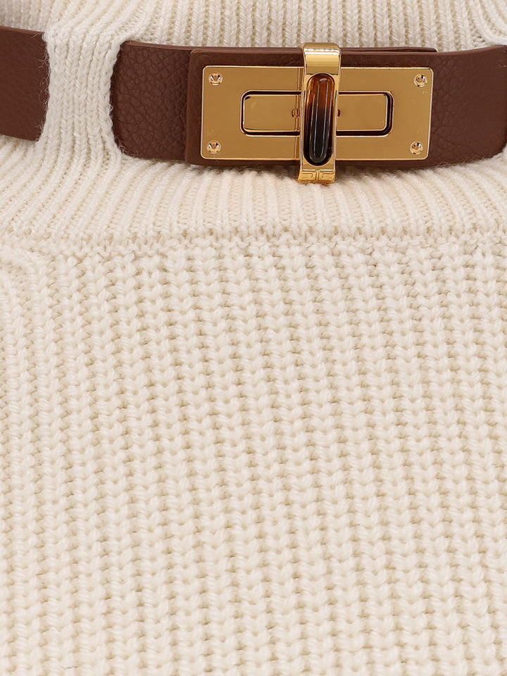 Elisabetta Franchi Sweaters - Light and natural | 9ef49ecb7fe25cb59d8d56b44ed2579e8338a6f9