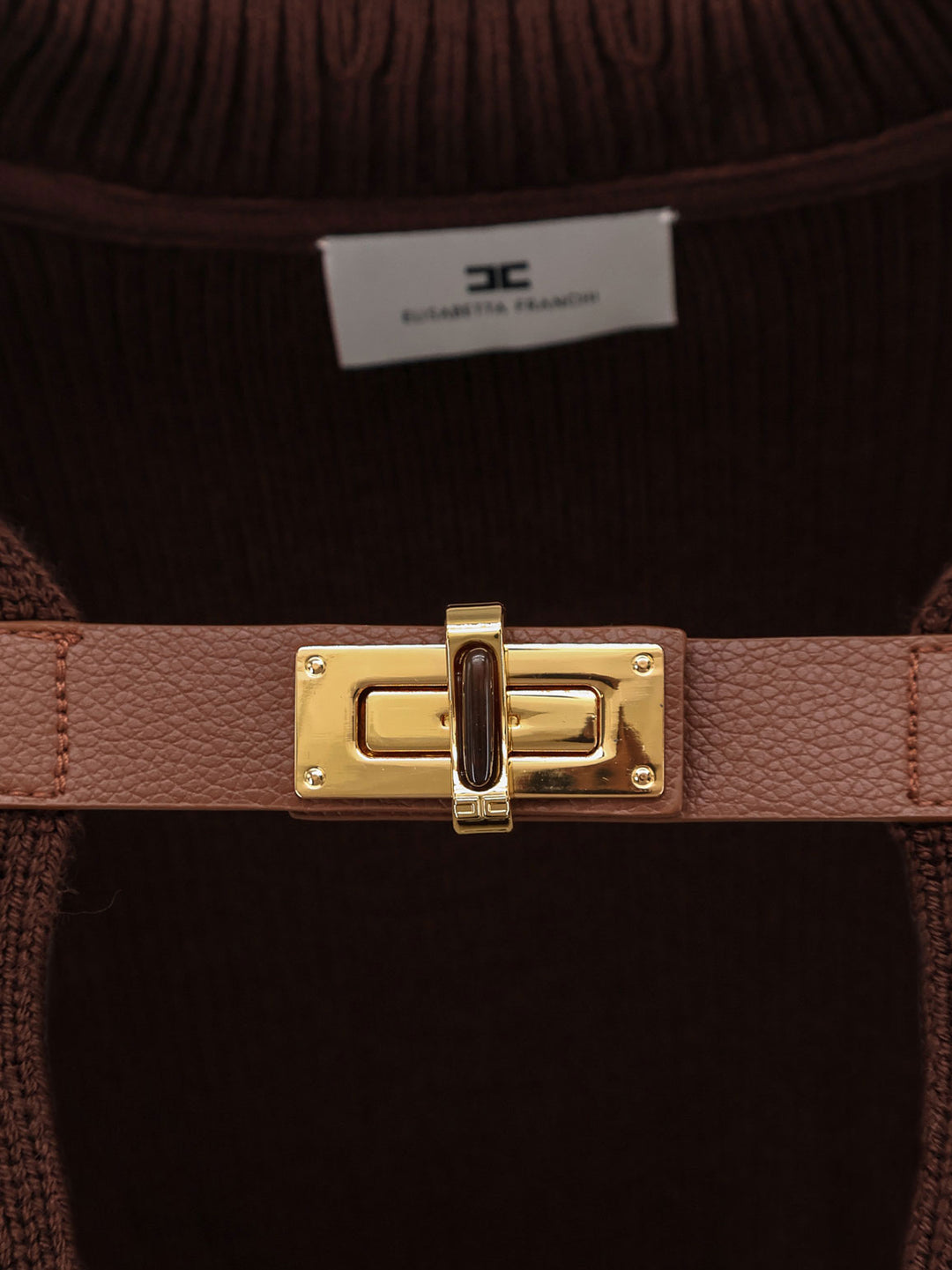 Elisabetta Franchi Sweaters - COFFEE | b299bab31b1dea883d40fa0120bcd2e46231bd90