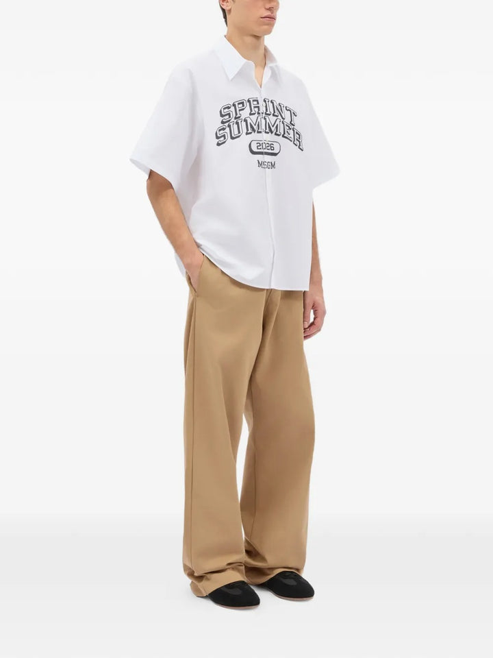 Msgm Wide leg - Nude & Neutrals | 0da83bbec5e6e4181b2e968fa6c2777527cb82ac