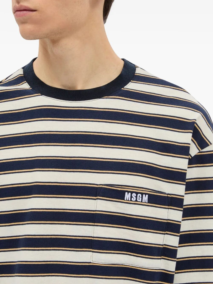 Msgm T-shirts - Blue | 3a60add80cd4c8bcdac7f6e6d631c800e0ea4e8f