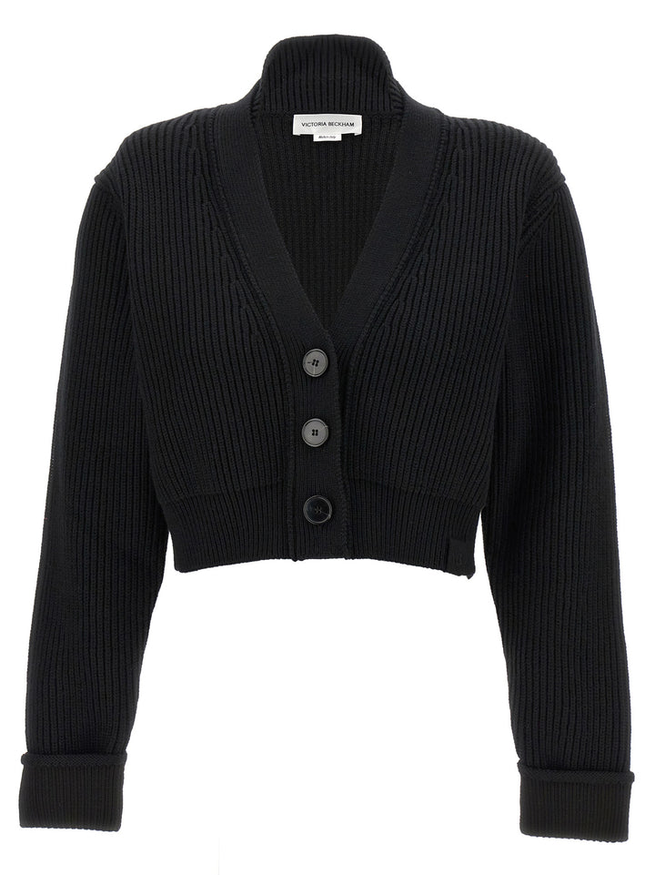 Cropped Cardigan Sweater, Cardigans Black