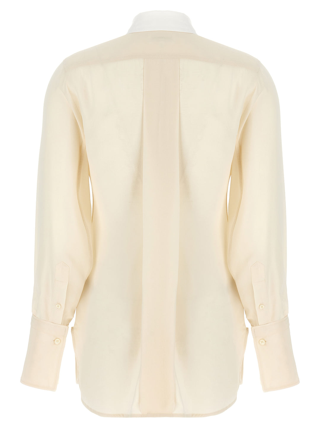 Shirt With Contrast Details Shirt, Blouse White