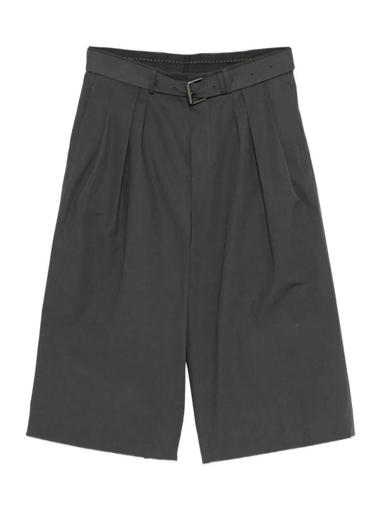 Preaches Belted Cotton Poplin Bermudas