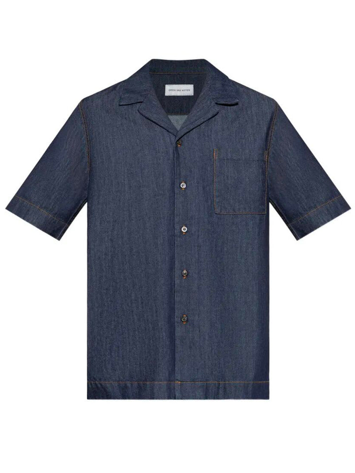Dries Van Noten Shirts - Blue | a4700daa22e6a6e3df5de78b491e495143c44cd9