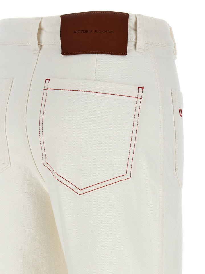Victoria Beckham Alina Jeans - White | bf04b376c3cdd58c00715ff6ca97e78abf0ff854