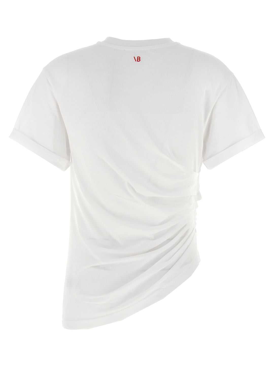 Victoria Beckham Gaathered T-shirt - White | 930d58a5de93d045e6d655c9e503cfdd82703fa0