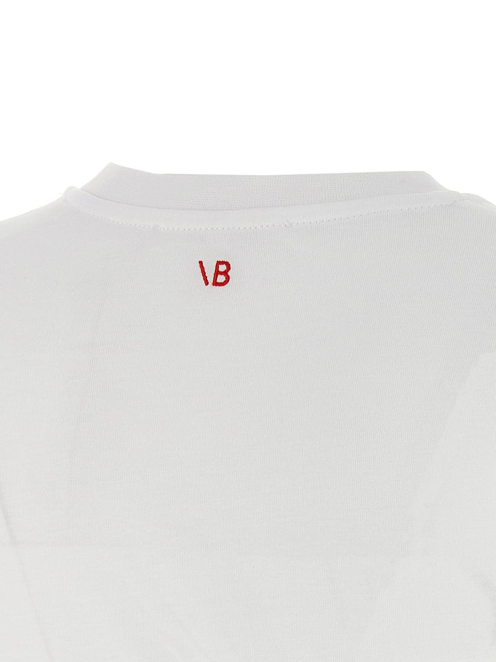 Victoria Beckham Gaathered T-shirt - White | 21698ba9b5aa345391d1958783b679b48d95c15c
