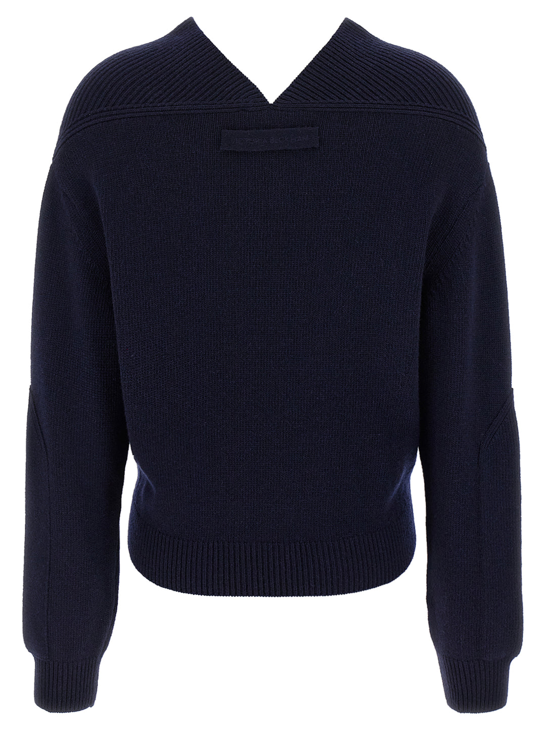 Victoria Beckham V-Neck Yoke Detail Sweaters and Cardigans - Blue | a34b55b8e8bc5a6215ef395addc7e20c391b8847