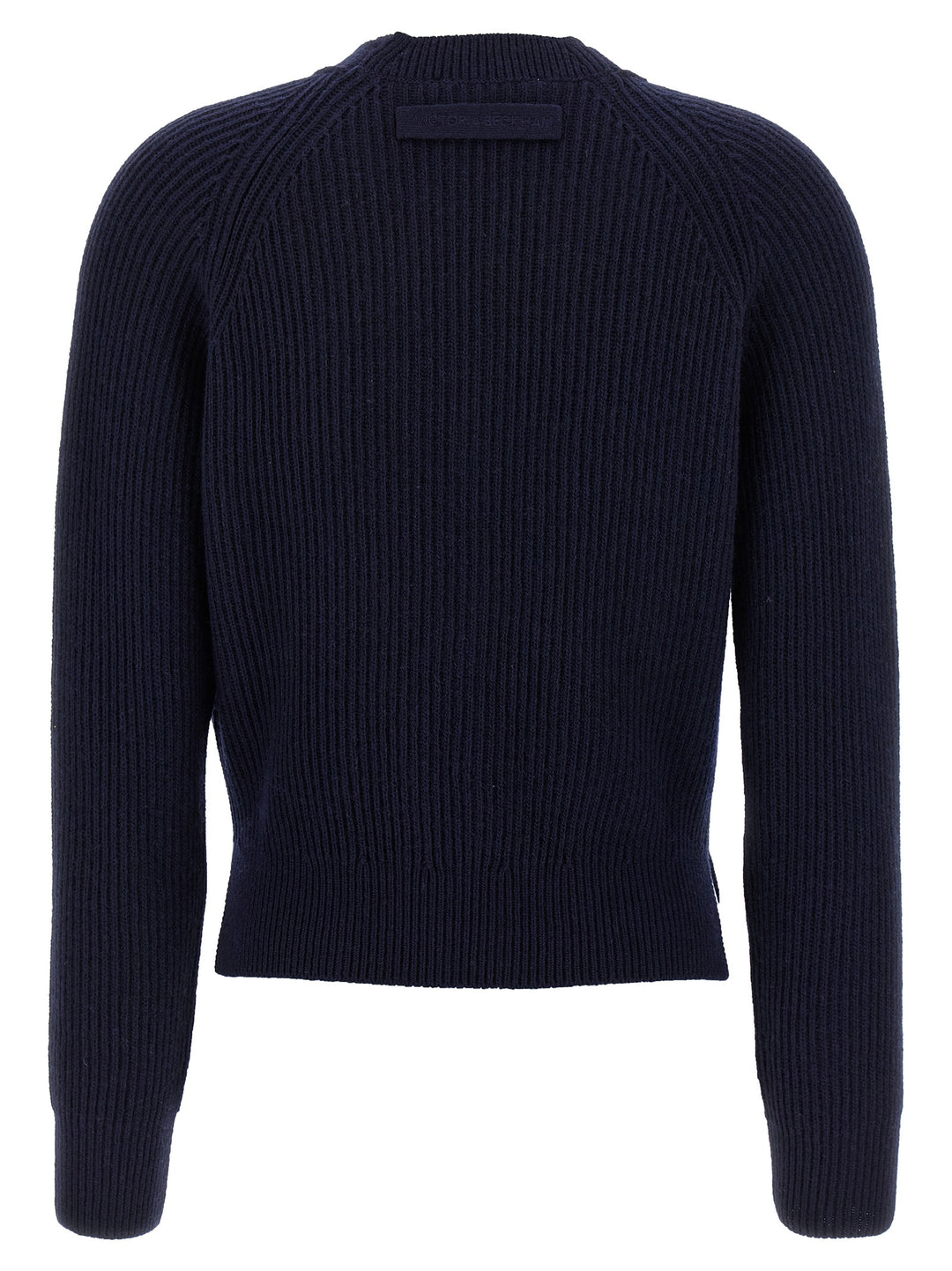 Victoria Beckham Stepped Hem Sweaters and Cardigans - Blue | 808440d0b0fe604ea1e06afb612e8402fc8e3aac
