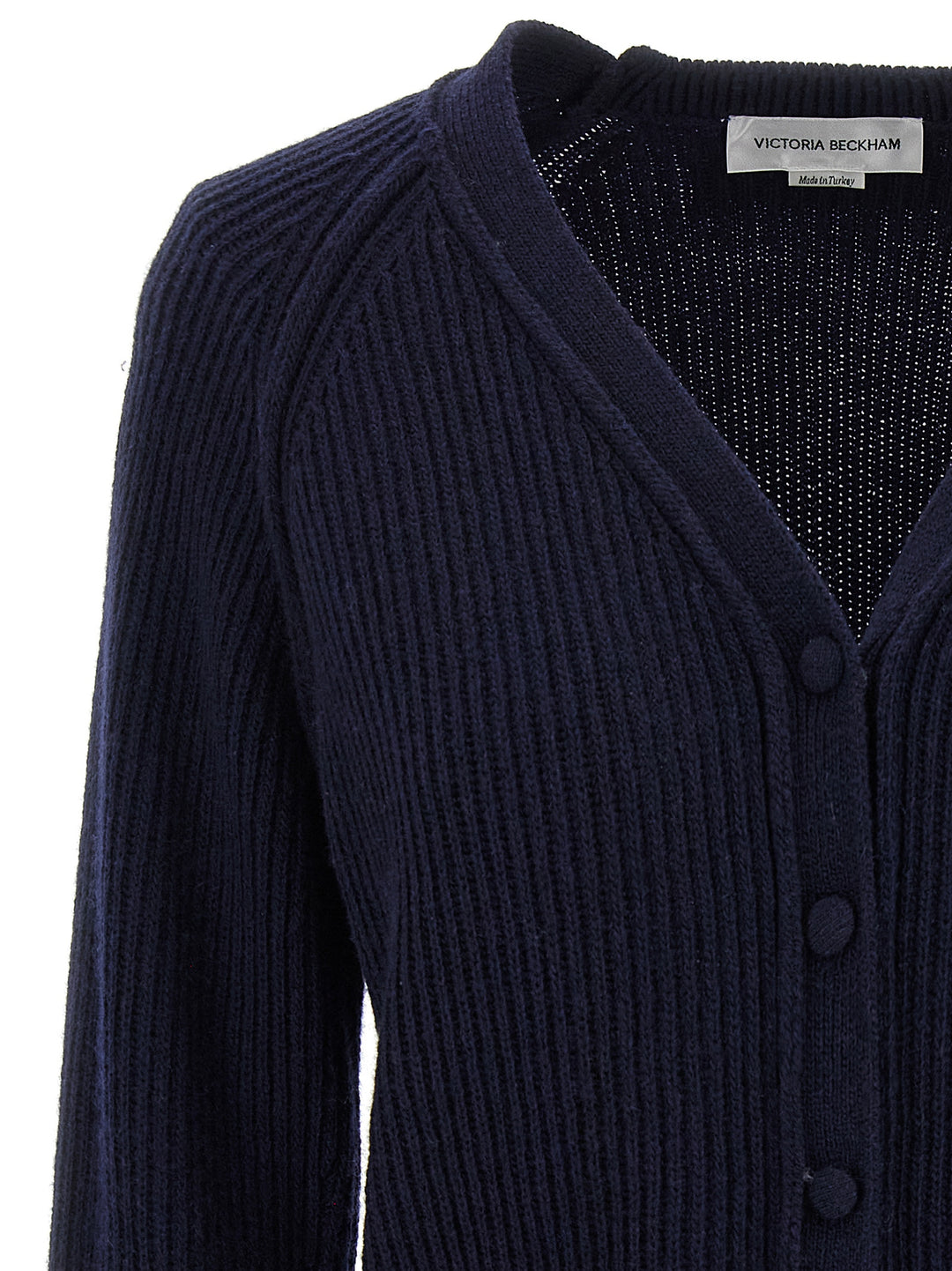 Victoria Beckham Stepped Hem Sweaters and Cardigans - Blue | 5fcff2372e4e41aeb2a80db0ac7803bc765f2912