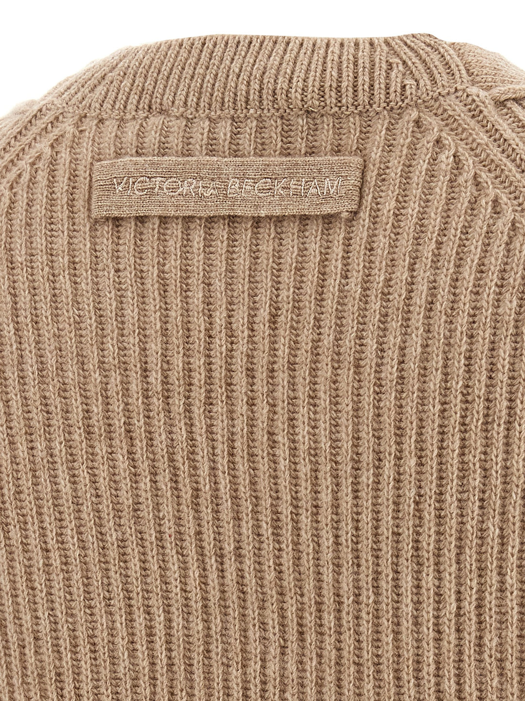 Victoria Beckham Stepped Hem Sweaters and Cardigans - Beige | de32bbdd37eac668d1bc6a3c4dae1dcb5e94c642