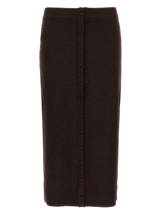 Bottoni Skirts Brown