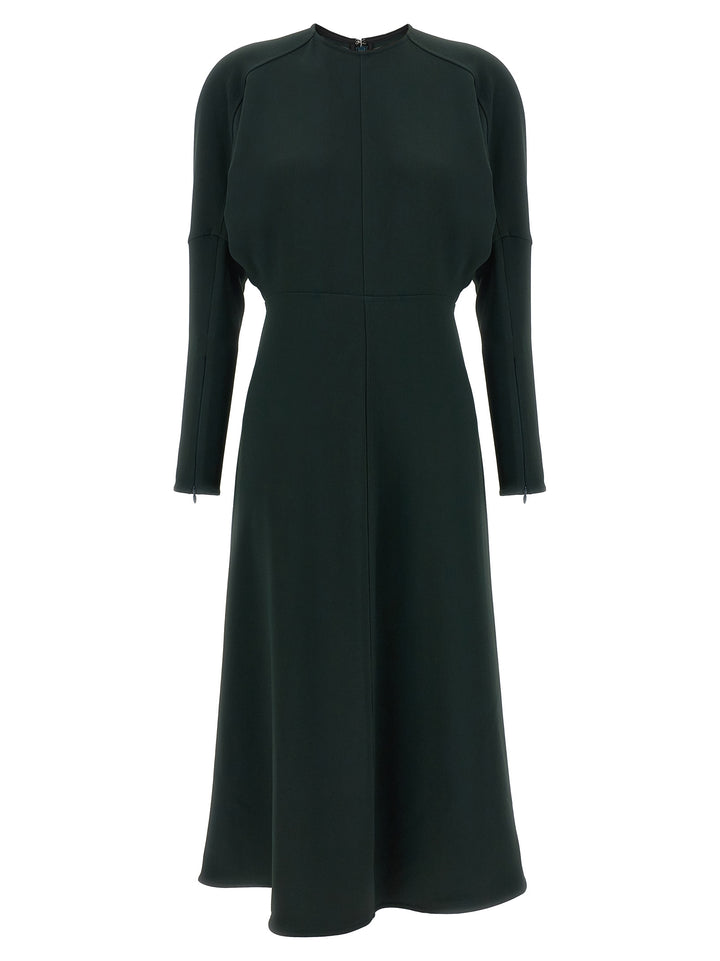 Victoria Beckham Dolman Midi Dresses - Green | d9b0379a3c220a535b1e396863ee75c5c97c9abb