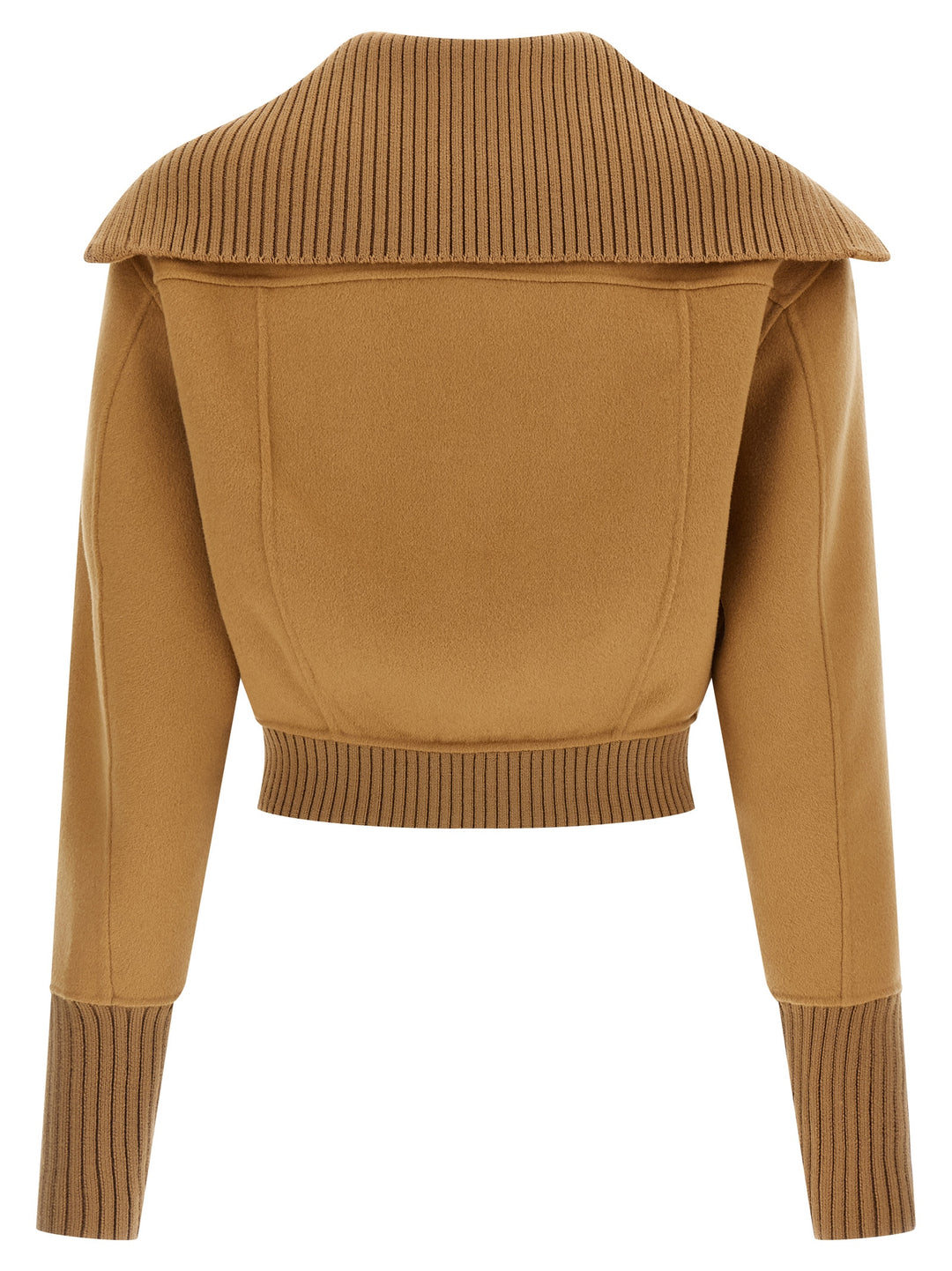 Victoria Beckham Double Faced Bomber Puffer Jackets - Beige | a37cdbb3dc7968cf7dd72ba1d33dfd8fe0ec8786