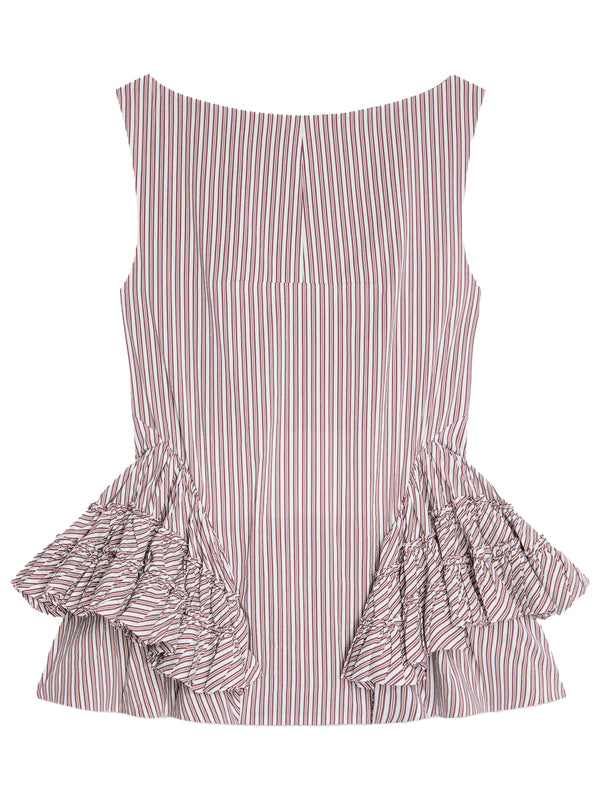 Casey Ruffled Peplum Top