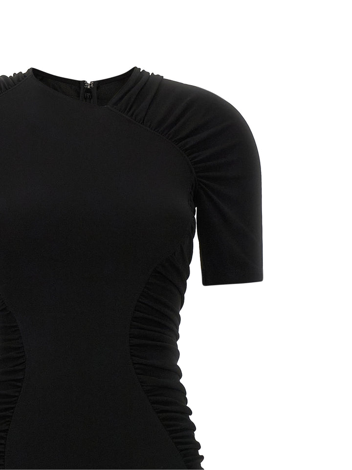 Victoria Beckham Curling Dress Dresses - Black | 391061a5b9c95cb56e5f3dbf7672f0b5c6685f44